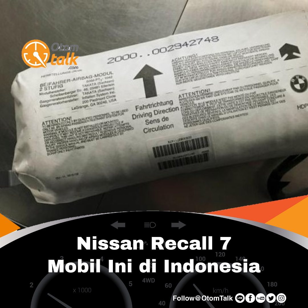 Nissan Recall 7 Mobil Ini di Indonesia

Nissan kembali mengingatkan program recall terhadap tujuh model yang ada di Indonesia. Recall ini terkait dengan pemeriksaan dan penggantian inflator airbag.

Diunggah akun instagram resmi Nissan Indonesia, total ada tujuh model yang terlibat recall ini. Mobil yang di-recall ini beragam, mulai dari mobil keluaran 2002 sampai 2017.

"Kami informasikan kembali terkait Pemeriksaan Airbag Inflator. Untuk menjaga tingkat keamanan dalam berkendara segera lakukan penggantian Airbag Inflator. Jika Anda memiliki kendaraan dengan model terdampak, cek status kendaraan Anda melalui website nissan.co.id/owners/recall dan lakukan Booking Service melalui NICOLE 1500023 (24 Hours Support)," tulis Nissan di akun Instagramnya.

Adapun mobil Nissan yang terdampak recall inflator airbag ini antara lain:

1. Nissan Sentra Tahun Produksi April 2002 sampai September 2002
2. Nissan X-Trail Tahun Produksi 2002-2008
3. Nissan Latio Tahun Produksi November 2004-Oktober 2006
4. Nissan Livina/GL/X-Gear Tahun Produksi April 2007-November 2013
5. Nissan Navara Tahun Produksi Januari 2007-Desember 2014
6. Nissan Frontier Tahun Produksi 2009-2010
7. Nissan Livina/GL Tahun Produksi Mei 2013-Oktober 2017

Nissan meminta para pemilik mobil di atas untuk segera mengecek mobilnya di bengkel resmi Nissan. Penggantian inflator airbag hanya memakan waktu satu jam. Dan perlu dicatat, perbaikan ini tidak dipungut biaya alias gratis.

Kampanye recall masalah airbag ini sudah diumumkan Nissan sejak tahun 2016 lalu. Saat itu diumumkan, total ada 53.766 unit mobil Nissan yang terlibat recall airbag tersebut.

Jika dirinci kendaraan yang tercakup dalam "voluntary recall campaign" ini adalah Nissan Grand Livina/Livina/X-Gear sejumlah 48.719 unit, Nissan Latio sejumlah 976 unit dan Nissan Navara sejumlah 4.071 unit.